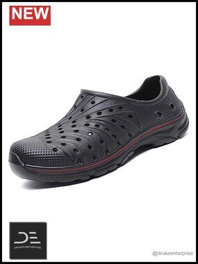 Mens Garden Clogs Shoes Outdoor Breathable Slip On Soft Rubber Sandals Beach